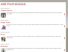 Tablet Screenshot of aimepourmusique.blogspot.com