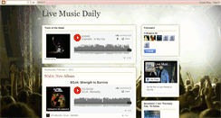 Desktop Screenshot of livemusicdaily.blogspot.com