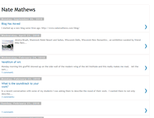 Tablet Screenshot of natemathews.blogspot.com