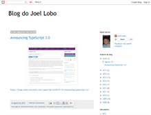 Tablet Screenshot of blogdojoellobo.blogspot.com