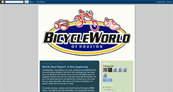 Desktop Screenshot of bicycleworldofhouston.blogspot.com