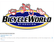 Tablet Screenshot of bicycleworldofhouston.blogspot.com