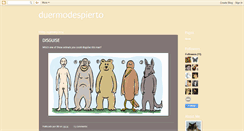 Desktop Screenshot of duermodespierto.blogspot.com