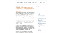 Desktop Screenshot of goodhousesinsouthflorida.blogspot.com