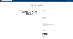 Desktop Screenshot of exorcist.blogspot.com