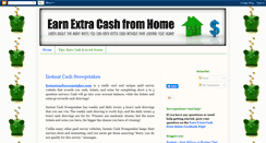 Desktop Screenshot of earncashfromhome101.blogspot.com