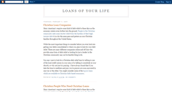 Desktop Screenshot of loanofyourlife.blogspot.com