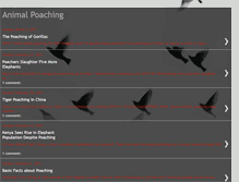 Tablet Screenshot of illegal-animal-poaching.blogspot.com