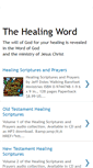Mobile Screenshot of healingscriptures.blogspot.com