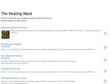 Tablet Screenshot of healingscriptures.blogspot.com