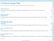 Tablet Screenshot of guide-to-carpet-tiles.blogspot.com