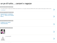 Tablet Screenshot of canzonixragazze.blogspot.com