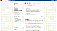 Desktop Screenshot of abigailbrayden.blogspot.com