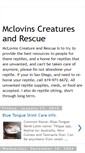 Mobile Screenshot of mclovinscreaturesandrescue.blogspot.com