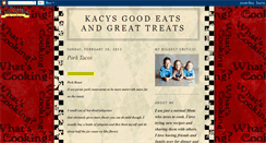 Desktop Screenshot of kacysgoodeatsandgreattreats.blogspot.com