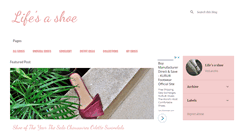 Desktop Screenshot of lifeisashoe.blogspot.com