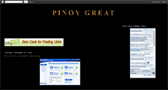 Desktop Screenshot of pinoygreat.blogspot.com