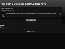 Tablet Screenshot of freedota2betakeys.blogspot.com