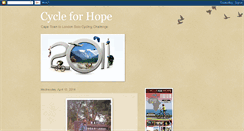 Desktop Screenshot of cycle4hope.blogspot.com