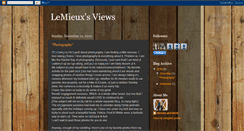 Desktop Screenshot of lemieuxsviews.blogspot.com