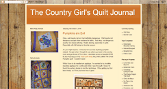 Desktop Screenshot of countrygirlquiltjournal.blogspot.com