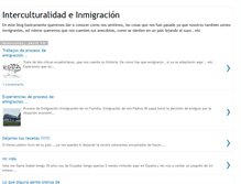 Tablet Screenshot of interculturalidadeinmigracion.blogspot.com