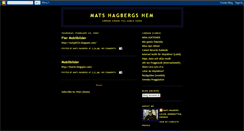 Desktop Screenshot of matshagberg.blogspot.com