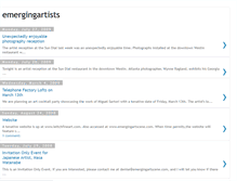 Tablet Screenshot of emergingartscene.blogspot.com