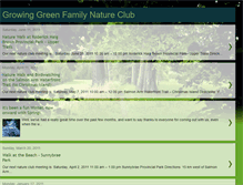 Tablet Screenshot of growinggreenfamilynatureclub.blogspot.com