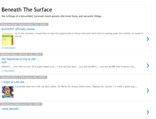 Tablet Screenshot of beneathdsurface.blogspot.com