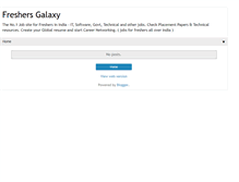 Tablet Screenshot of freshersgalaxy.blogspot.com