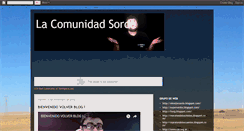 Desktop Screenshot of lacomunidadsorda.blogspot.com