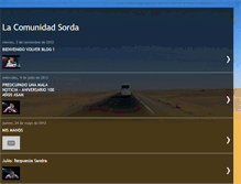 Tablet Screenshot of lacomunidadsorda.blogspot.com