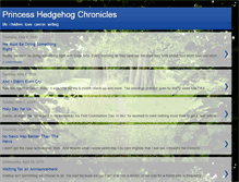 Tablet Screenshot of princesshedgehogchronicles.blogspot.com