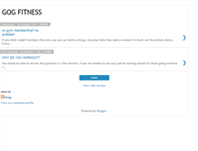 Tablet Screenshot of gogfitness.blogspot.com
