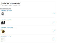 Tablet Screenshot of etudesitaliennes.blogspot.com
