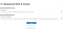 Tablet Screenshot of cjskateboardpark.blogspot.com