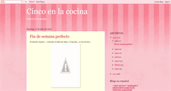 Desktop Screenshot of cincoenlacocina-coquelux.blogspot.com