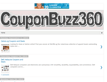 Tablet Screenshot of couponbuzz360.blogspot.com