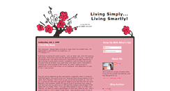 Desktop Screenshot of livesimplelivesmart.blogspot.com