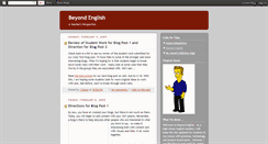 Desktop Screenshot of beyondenglish.blogspot.com