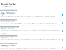 Tablet Screenshot of beyondenglish.blogspot.com