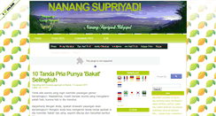 Desktop Screenshot of nanangsupriyadi83.blogspot.com