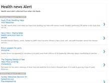 Tablet Screenshot of health-news-alert.blogspot.com