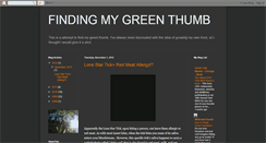 Desktop Screenshot of finding-my-greenthumb.blogspot.com