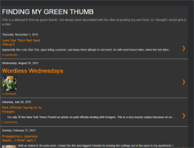 Tablet Screenshot of finding-my-greenthumb.blogspot.com