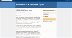 Desktop Screenshot of myreferenceandeducationtopics.blogspot.com