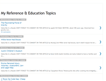 Tablet Screenshot of myreferenceandeducationtopics.blogspot.com