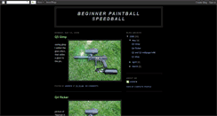 Desktop Screenshot of beginnerpaintballspeedball.blogspot.com