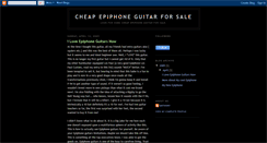 Desktop Screenshot of cheapepiphoneguitarforsale.blogspot.com